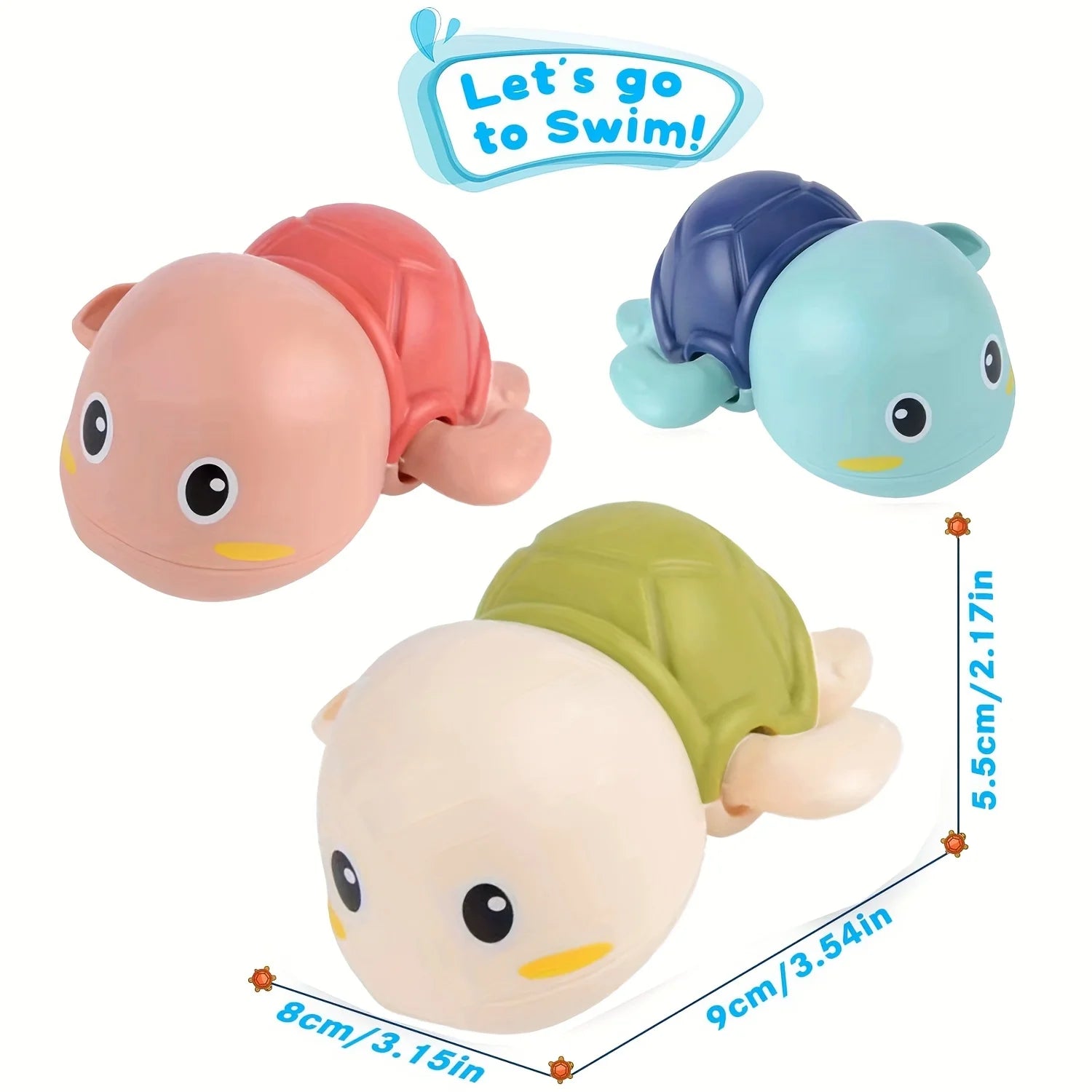 3/1pcs Cute Wind-Up Animal Frog Water Spray Toy,Plastic Bath Toy with Water-Squirting Head for Shower and Swimming Pool Fun Oasis Select