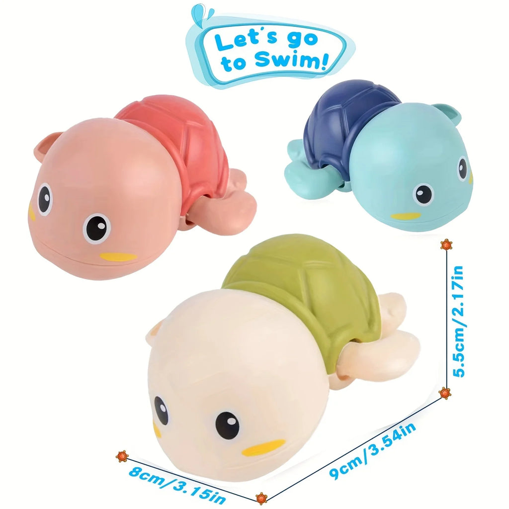 3/1pcs Cute Wind-Up Animal Frog Water Spray Toy,Plastic Bath Toy with Water-Squirting Head for Shower and Swimming Pool Fun Oasis Select