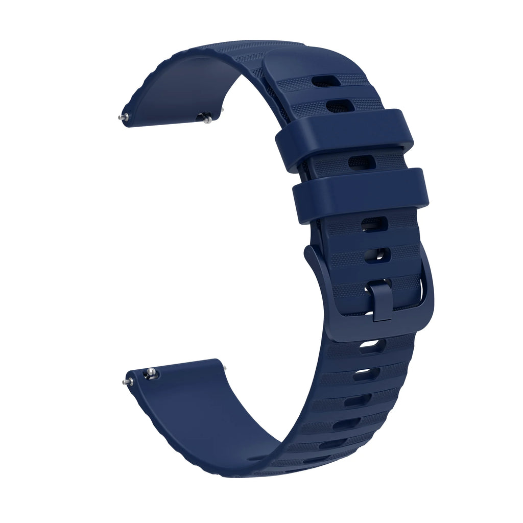 Silicone Strap for Garmin Venu 2/3 Vivoactive – 18/20/22mm Silicone Watch Band Oasis Select DEEP BLUE 22mm