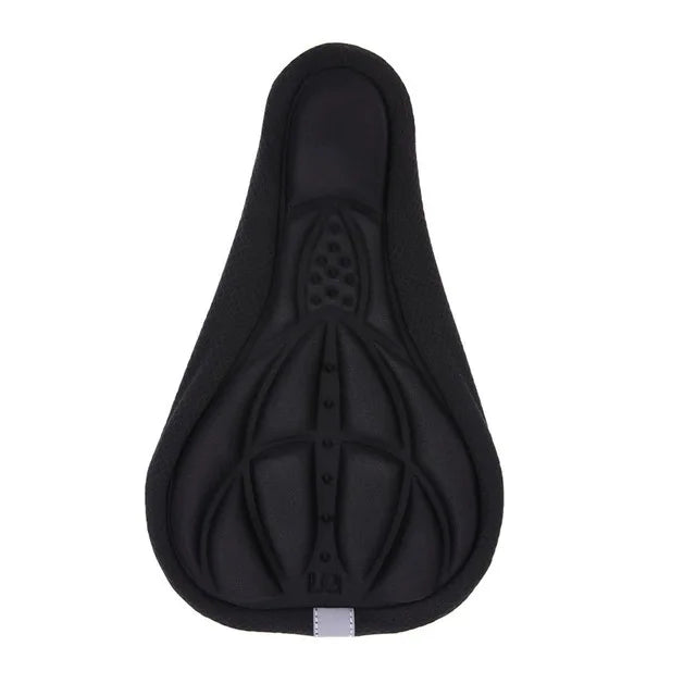 3D Bike Saddle Cover, Breathable Comfort Foam Seat Cushion for Cycling, Super Soft Bicycle Seat Pad for Men Women Bicycle Seat Oasis Select black
