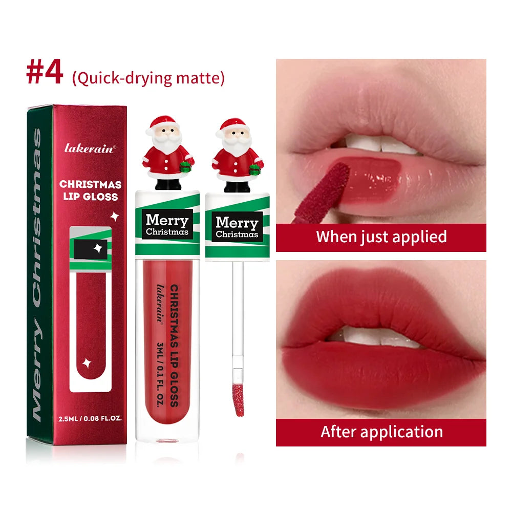 ibcccndc 5-Piece Jelly Lip Gloss Set – Hydrating & Long-Lasting Lip Gloss Set Oasis Select matte red 4