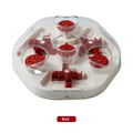 Cat puzzle leakage toy, cat hiding food, anti choking, freeze-drying, slow food maze, teasing cat leakage toy Oasis Select Red