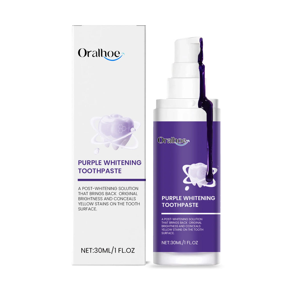 Oralhoe Purple Whitening Toothpaste & Tooth Brightening Powder