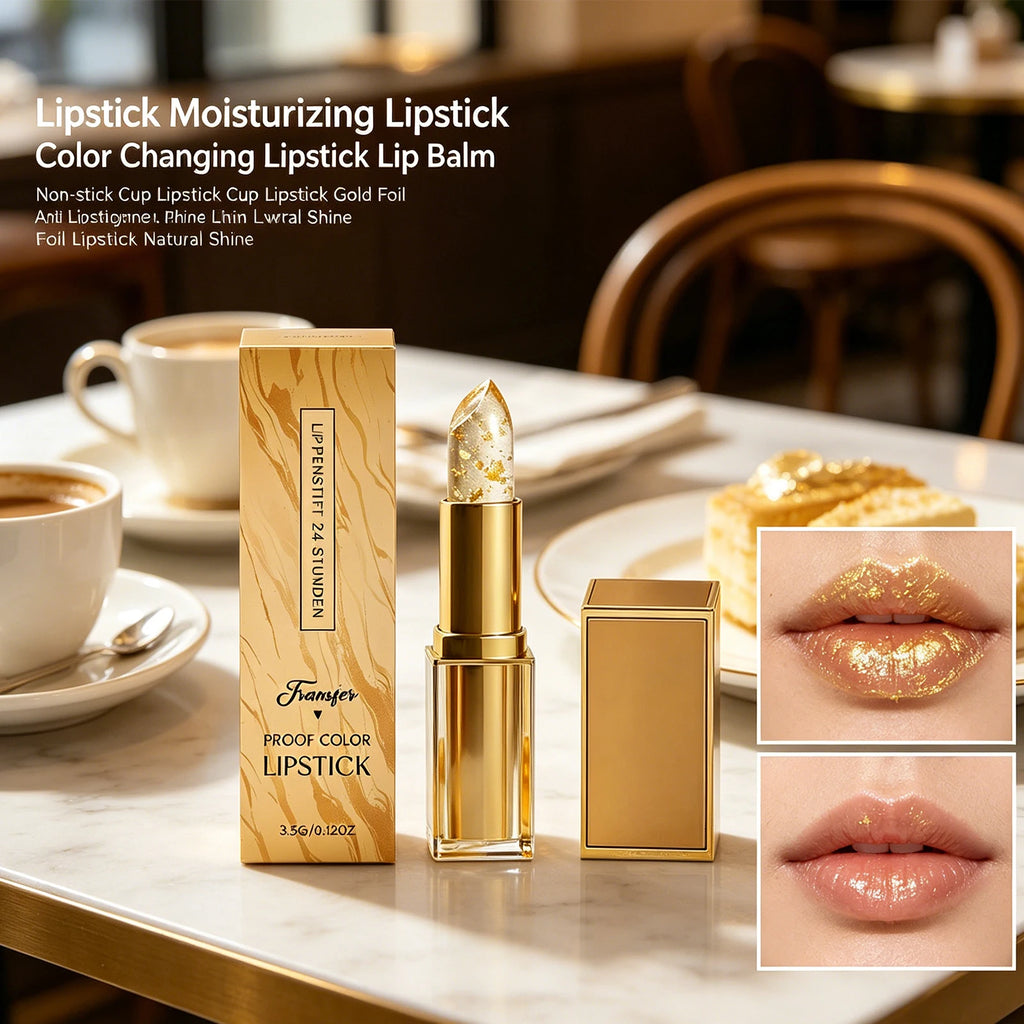 Gold Foil Color-Changing Lip Balm – Hydrating & Plumping Color-Changing Lip Balm Oasis Select