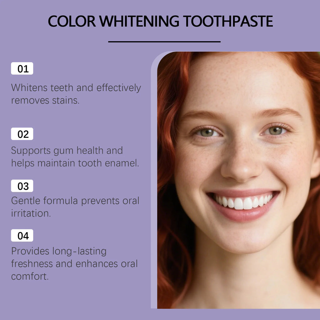 Smoke Stain Remover Whitening Toothpaste Deep Clean Yellow Teeth Refresh Breath Anti-Plaque Daily Oral Care Dental Mint Flavor Oasis Select