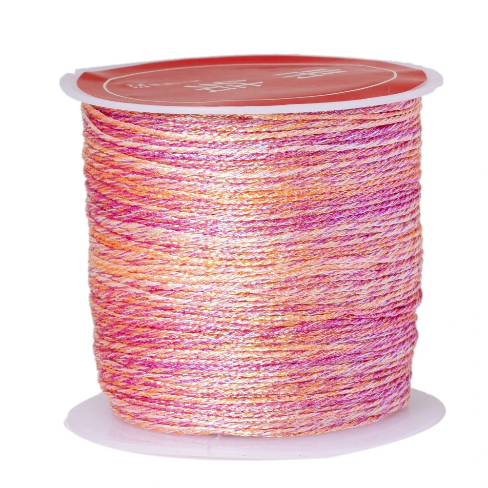 50m/0.4mm Nylon Cord Rope Beading DIY Handmade Necklaces Bracelets Jewelry Making Supplies Sewing Thread Cord Material Crafts Oasis Select 49 0.4mmX50m