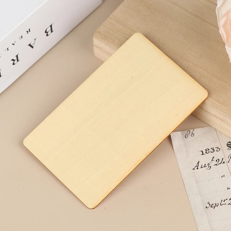 Wooden Blank NFC Card 13.56MHZ RFID Tag 504Bytes 215Ntag Chip Membership Contactless Social Recognition Lasercard Oasis Select B