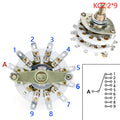 New 2 Pole 6/7/8/9/10 Position 4 Pole 3/5 Position With Channel Rotary Switch Selector With Cap Channel Selector Rotary Switch Oasis Select Other KCZ 2x9