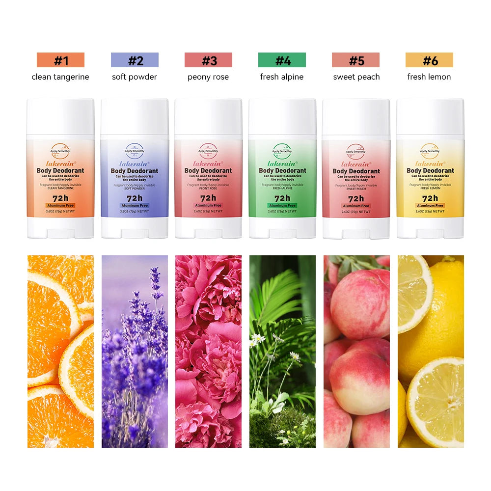 New Whole Body Deodorant Invisible Cream Stick 72 Hour Odor Control Aluminum Free Baking Soda Free Skin Care Oasis Select