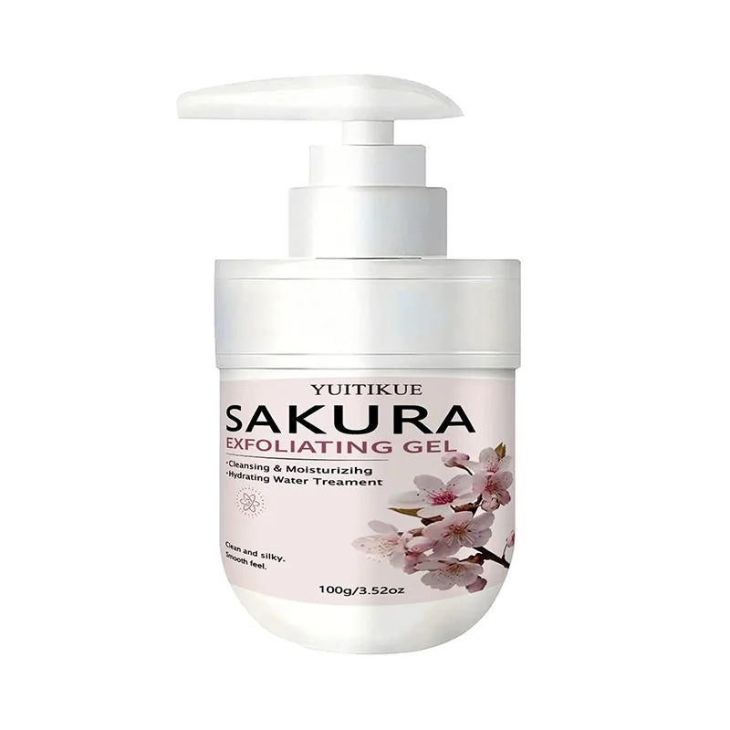 YUITIKUE Sakura Face Exfoliating Gel 100g – Gentle Daily Cleanser Facial Exfoliating Gel Oasis Select 1pc