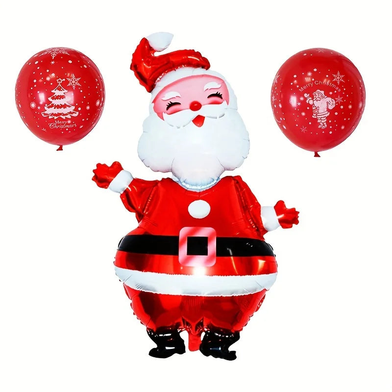 1/2pcs Large Christmas Balloons Santa Claus Snowman Elk Stocking Foil Balloon Christmas Decorations for Home Navidad New Year Oasis Select