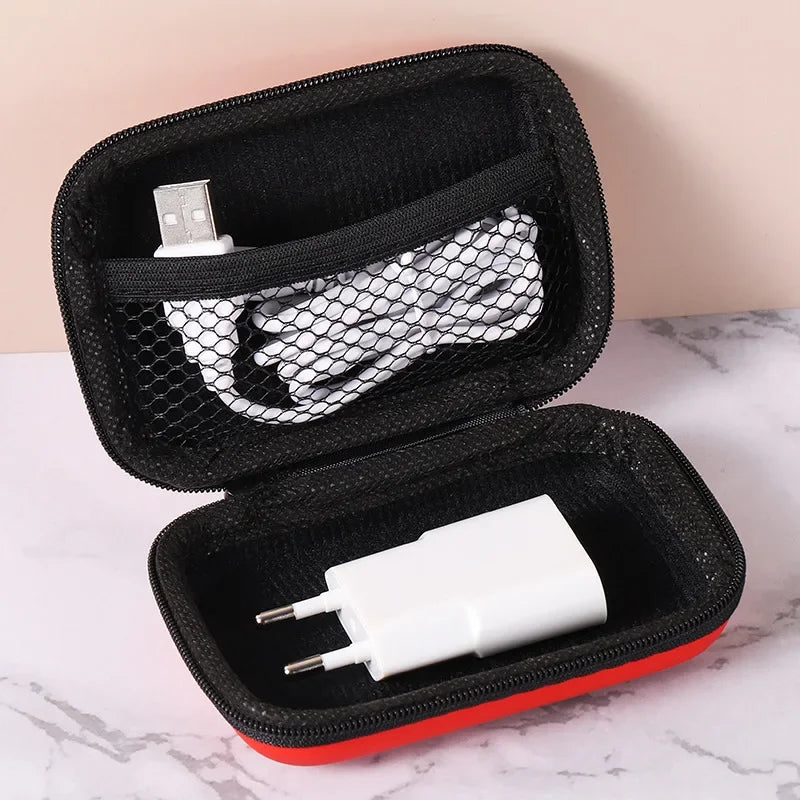 Sundries Travel Storage Bag Charging Case for Earphone Package Zipper Bag Portable Travel Cable Organizer Electronics Storage Oasis Select