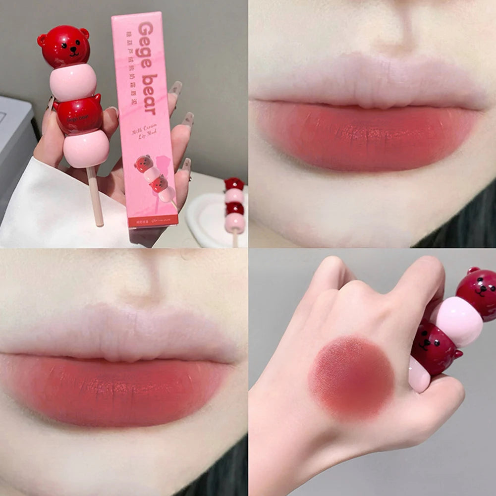 1Pc Candy-shaped Lipstick Velvet Matte Non-Stick Cup Lipstick Long Lasting Nourishing Texture Makeup Lip Tint Oasis Select 06