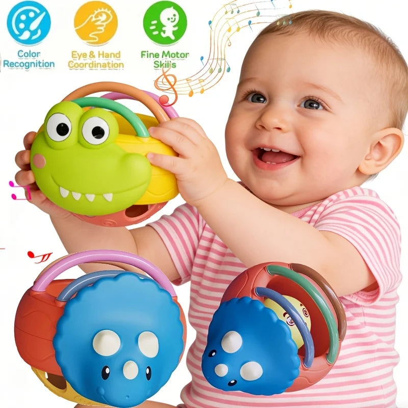 Cute And Interesting Hand-Held Baby Rattle, ABS Material, Color Festival Can Send Birthday Gifts, Christmas, Easter Oasis Select