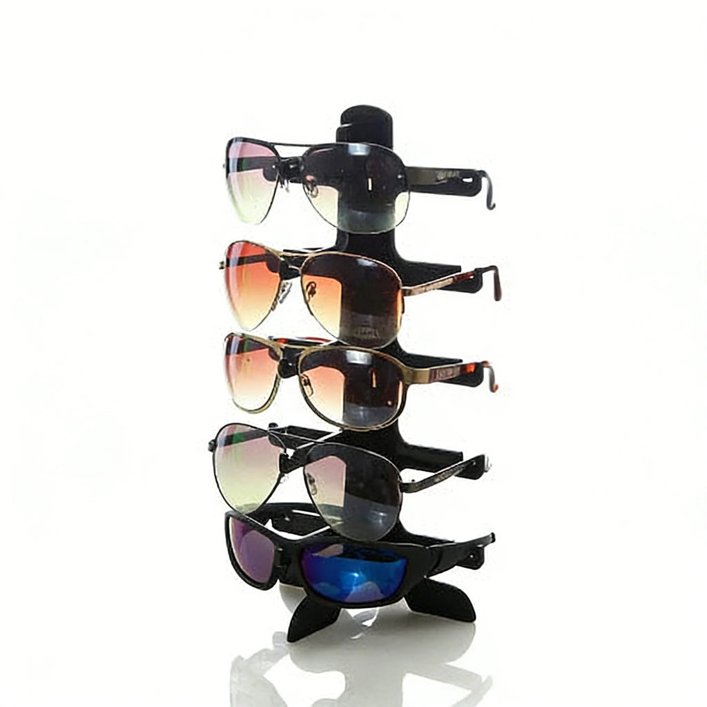 5-Slot Eyeglasses & Sunglasses Storage Display Stand Rack