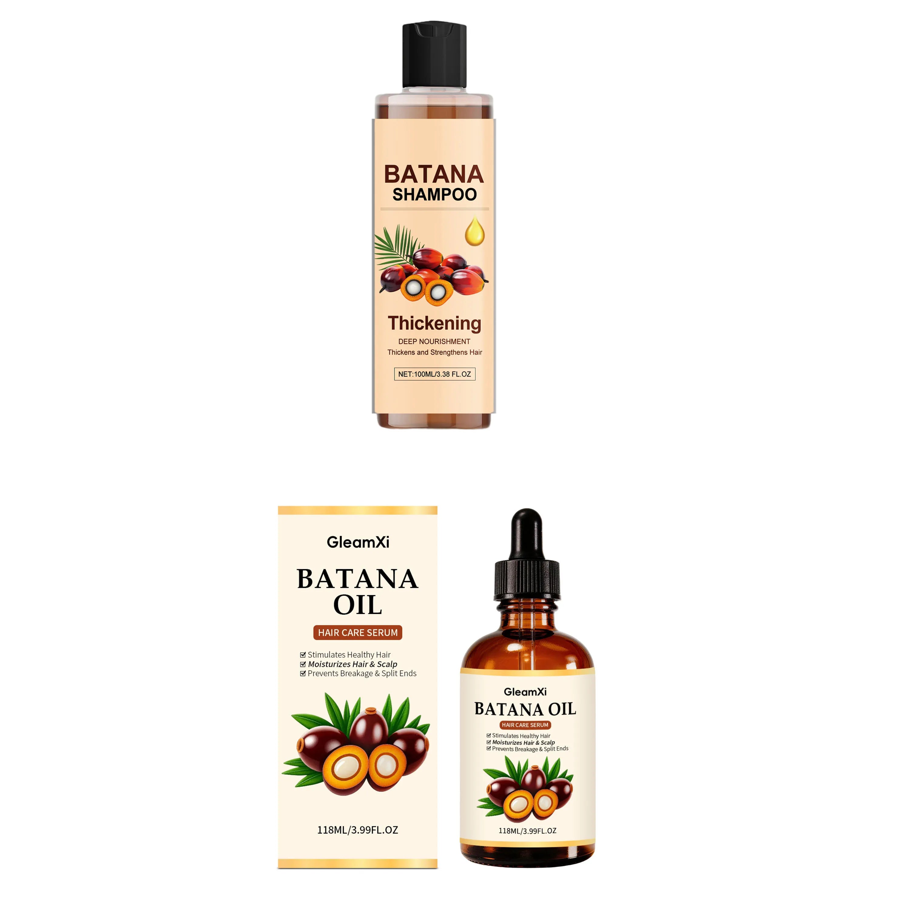 Batana Oil Shampoo – Hydrating, Volumizing & Oil Control Hair Care Shampoo Oasis Select Combination 2