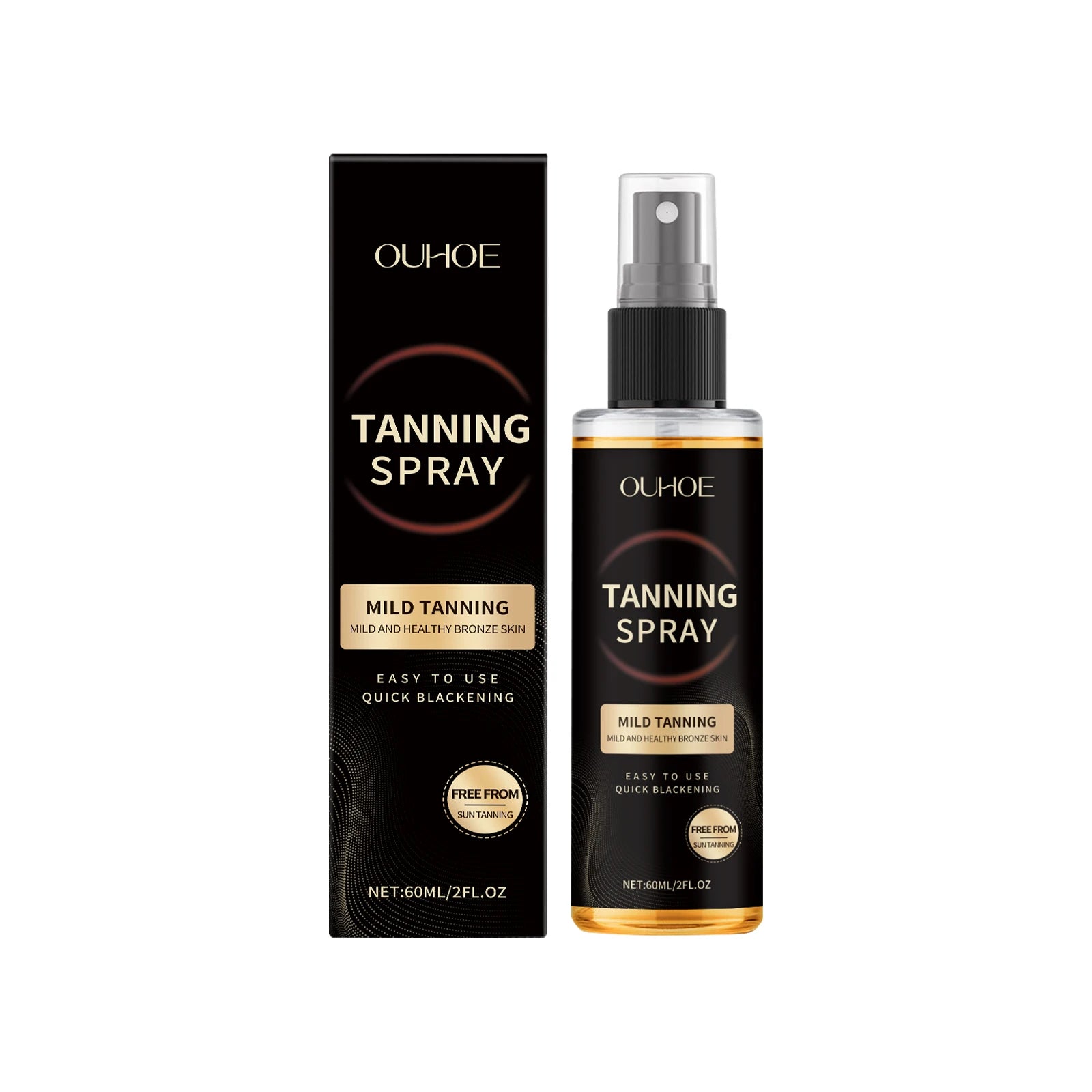 OUHOE Sunless Self Tanning Bronzing Spray Mist 60ml Self Tanning Spray Oasis Select