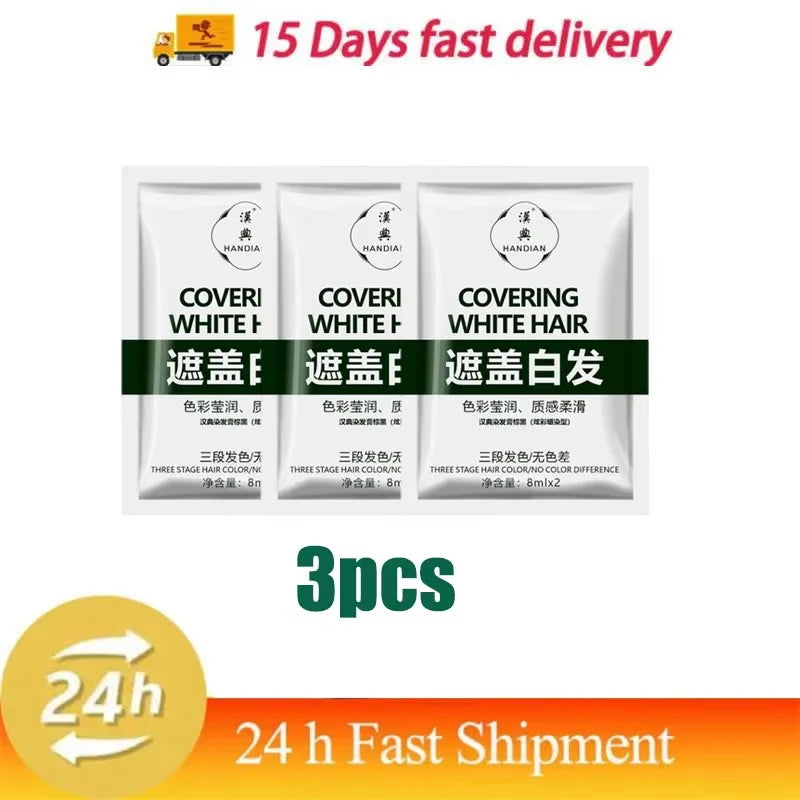 Herbal Hair Dye Shampoo – Natural Black & Grey Coverage Hair Dye Shampoo Oasis Select 3pc
