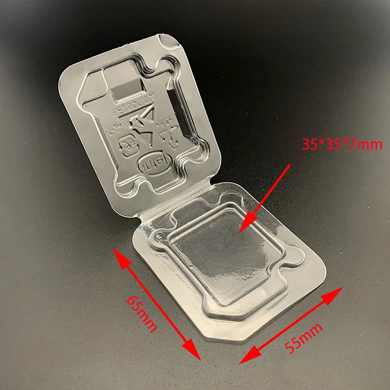 10Pcs CPU Clamshell Tray Box AMD Case Holder Protection For AMD 754 905 938 939 AM2 AM3 FM1 FM2 Oasis Select For Intel