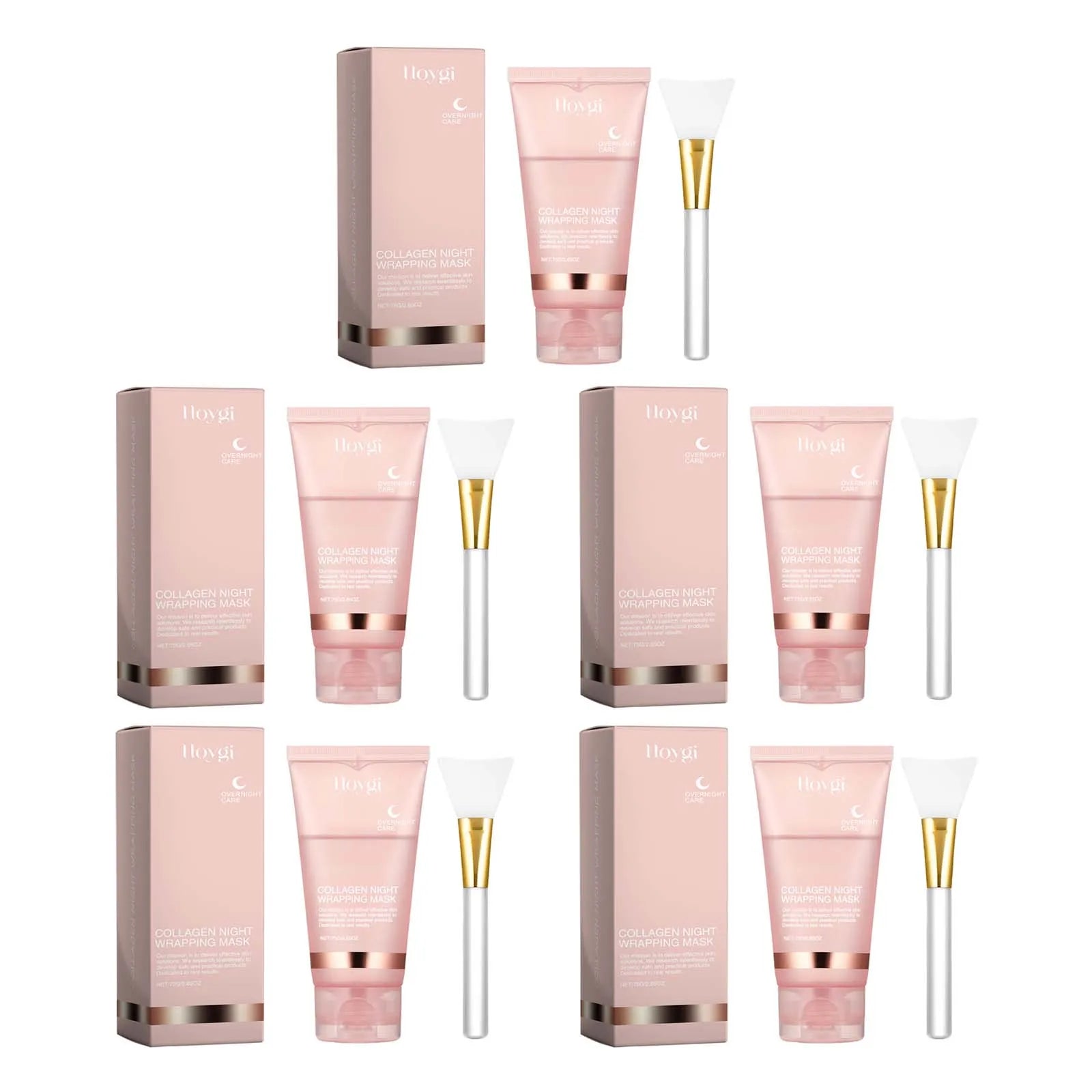Hoygi Collagen Peel-Off Overnight Mask – Firming & Hydrating Collagen Peel-Off Mask Oasis Select 5 Sets