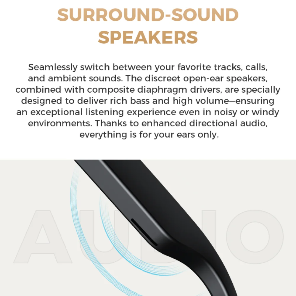 Smart Glasses Built-In HD Camera Blue Tooth Call Voice Assistant Dialogue Translation Sunglasses Music Playing Video Record Oasis Select