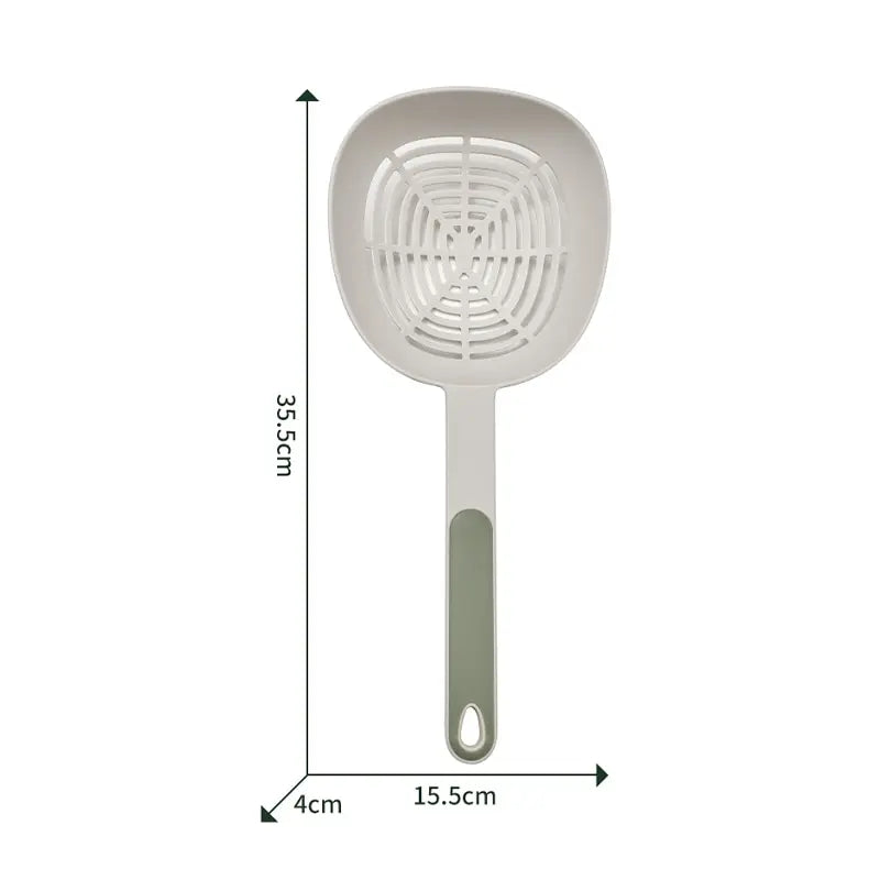 Leak Kitchen Pasta Spoon Fishing Dumplings Long Handle Food Grade High Temperature Resistant Spaghetti Large Funnel Oasis Select