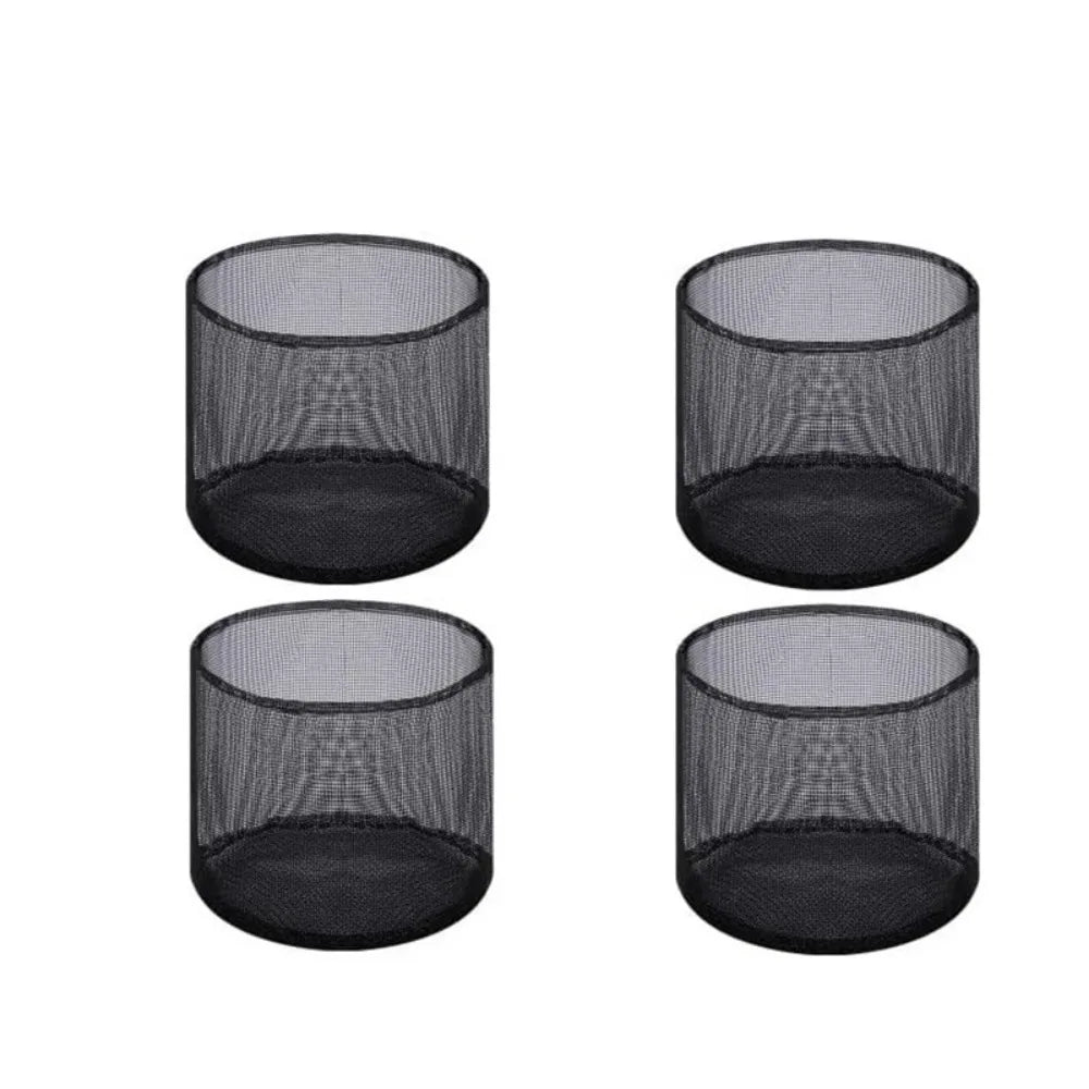 4Pcs Breathable Mesh Pond Plant Baskets Reusable Square/Round Aquatic Planting Bags Easy To Clean Enhanced Root Hydration Oasis Select Round