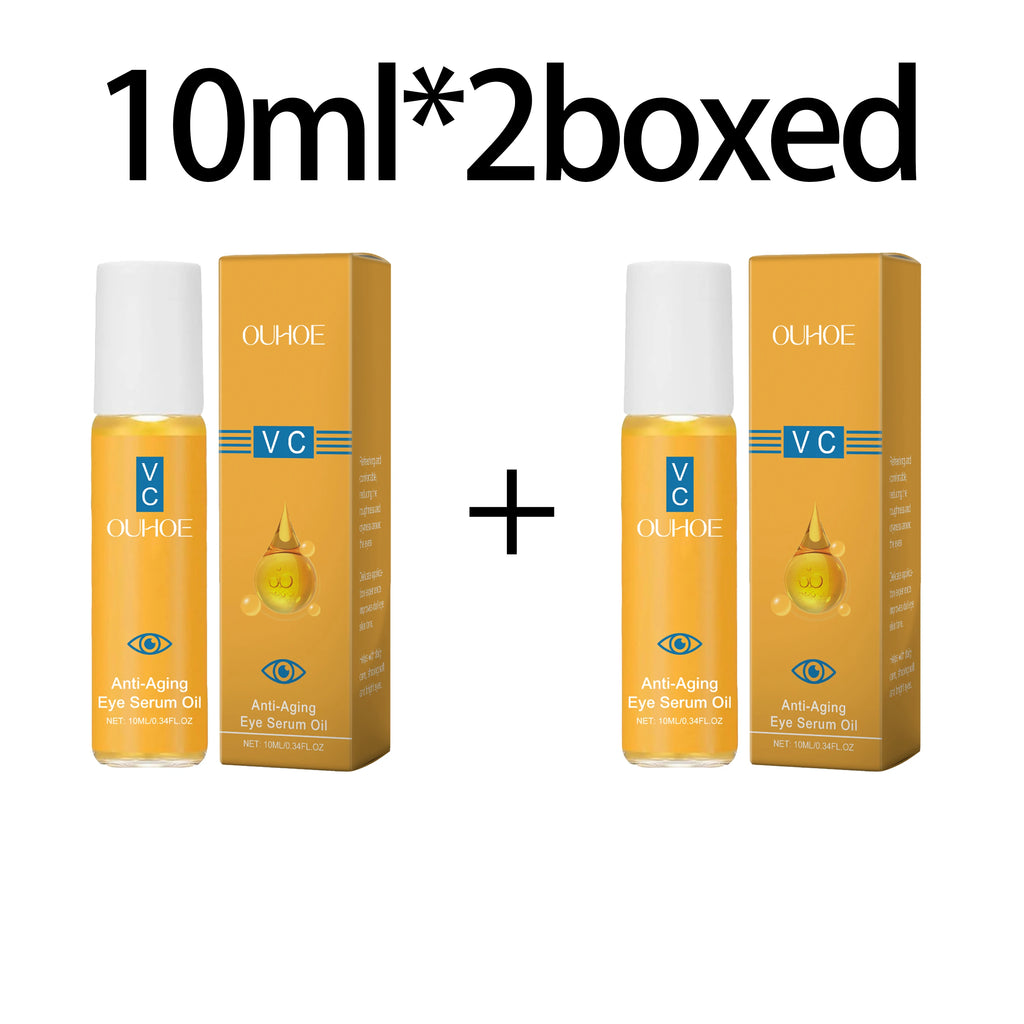 Anti Aging Eye Essence Oil Firming Brightening Reduce Wrinkle Fade Fine Lines Remove Puffiness Hydrating Smooth VC Eye Serum Oil Oasis Select 10ml boxed X 2pcs