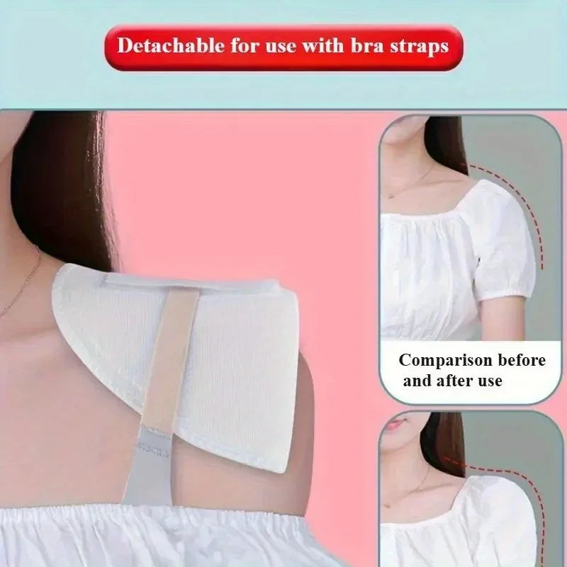 3pairs Soft Breathable Thick Sponge Shoulder Pads for Women - Elegant Sports Theme Design, Multi-Purpose Suitable for Dresses Oasis Select