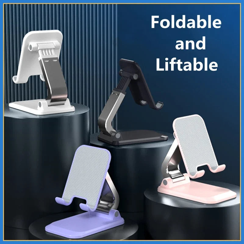 Foldable ABS Desktop Mobile Phone Stand Portable Holder Bracket for iPad iPhone 13 X Smartphone Tablet Desk Support Oasis Select