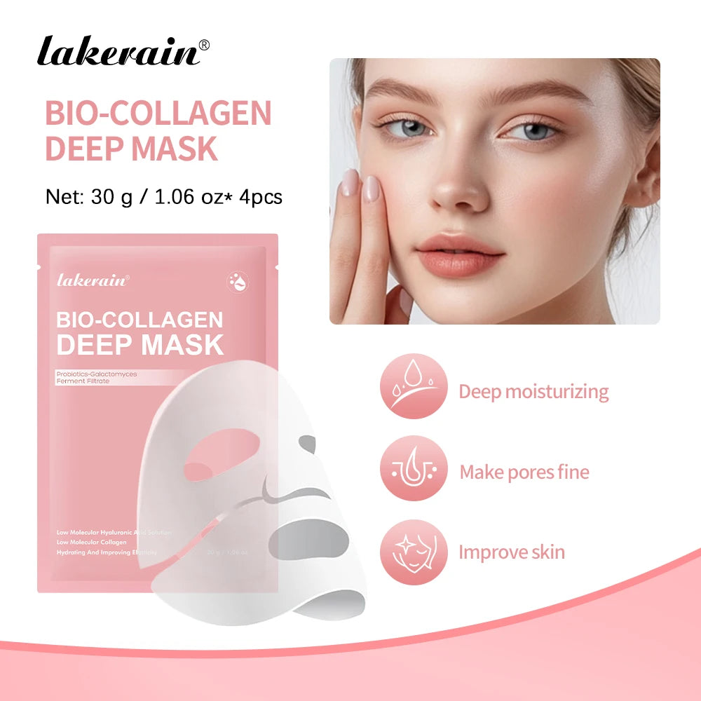 Bio-Collagen Deep Face Mask Shrink Pores Deep Hydrating Overnight Mask Moisturizing Refreshing Brightening Face Skin Care Oasis Select