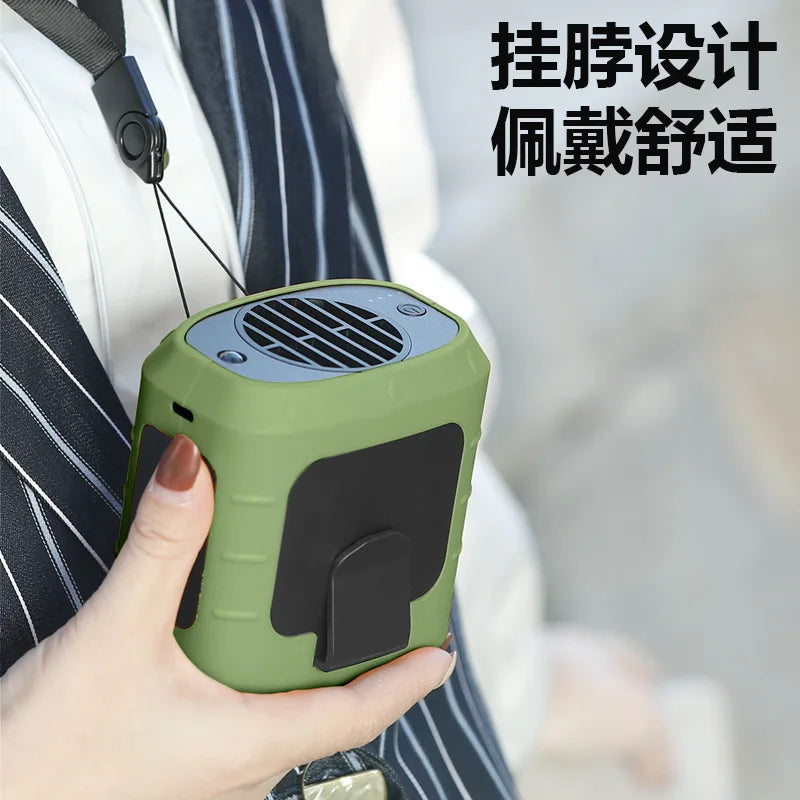 URGGU Neck Fan with 10000mAh Power Bank & LED – Outdoor Fan
