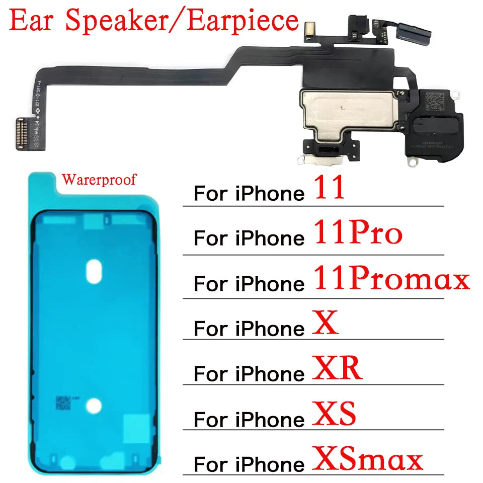 iPhone X XR XS 11 Pro Max Ear Speaker Earpiece & Flex Cable