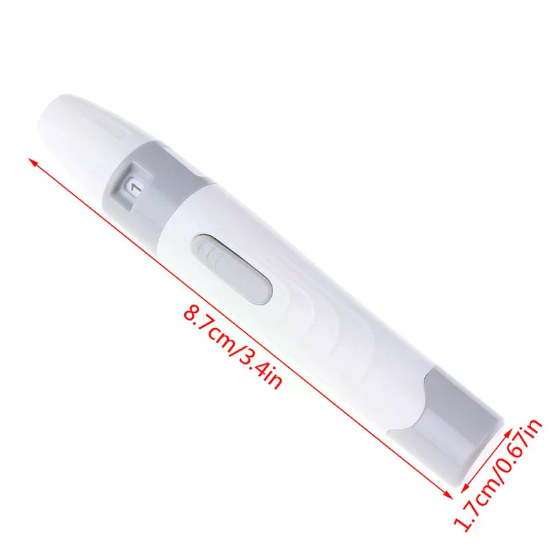 Lancet Pen Lancing Device for Diabetics Blood Collect 5 Adjustable Depth Blood Oasis Select