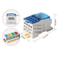 80A ~500A Electric Split Din Rail Terminal Block Junction Box Power Wire Electrical Connector Terminal Block Connector Oasis Select 500A