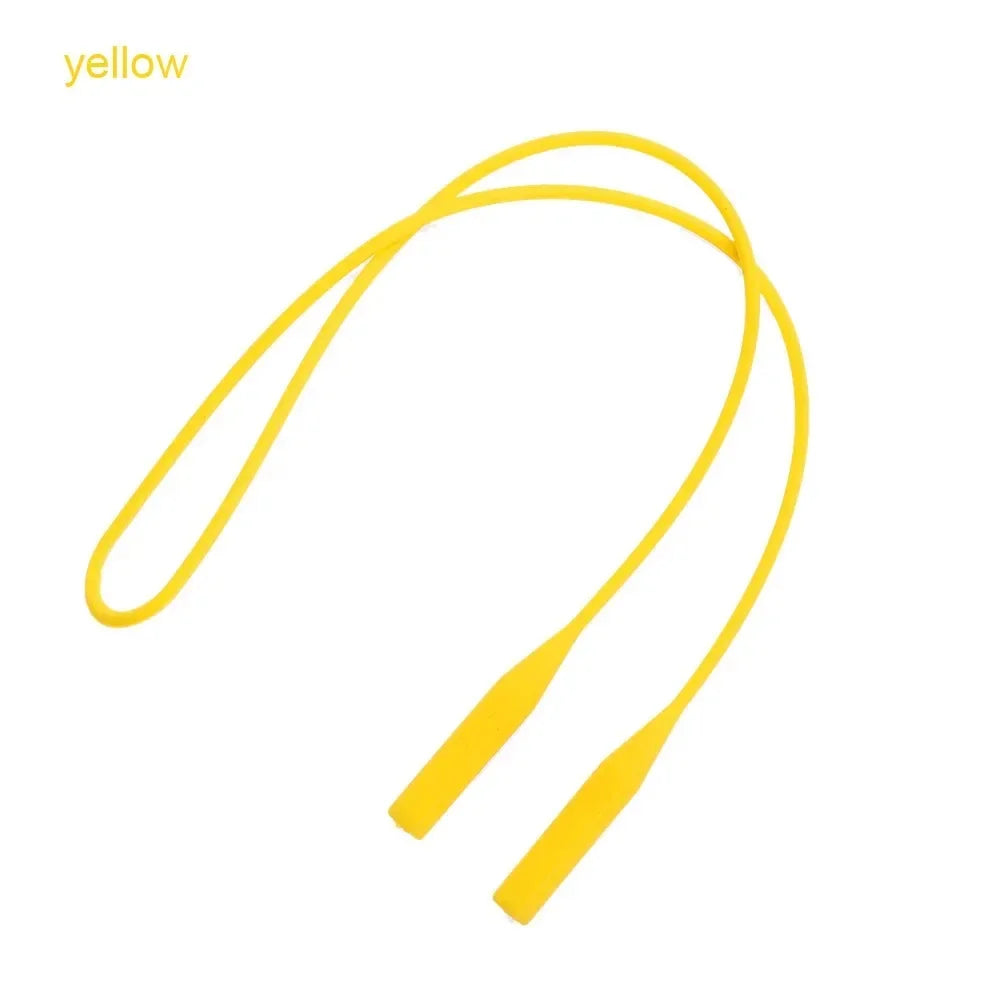 1/2pcs Eyeglasses Strap Glasses Sunglasses Chain Sports Band Cord Holder Elastic Anti Slip String Ropes Elastic Glasses String Oasis Select Yellow