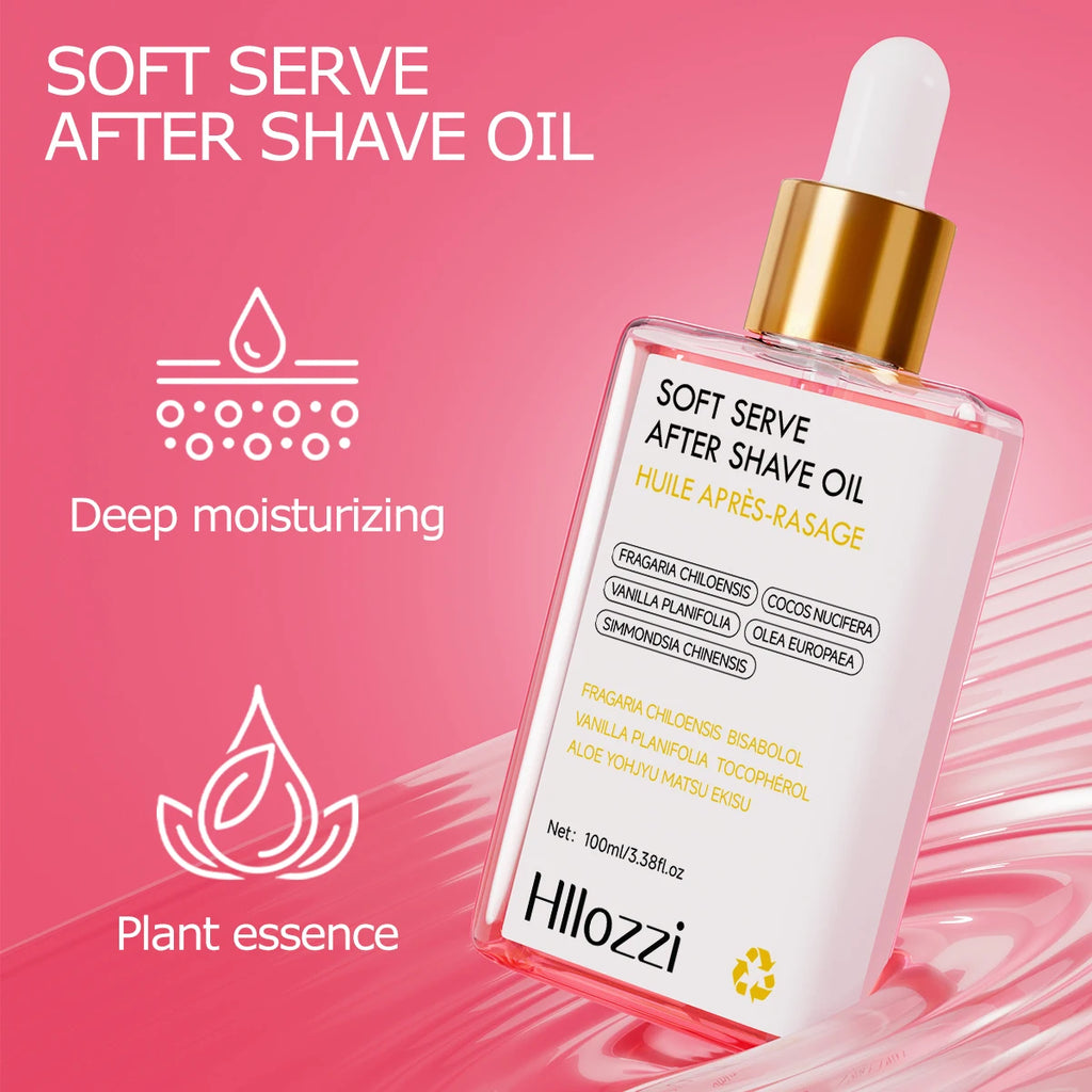 100ml/3.38f.oz Strawberry soft serve after shave oil Deeply hydrating and nourishing the skin Men & Women Hydrating Serum Oasis Select