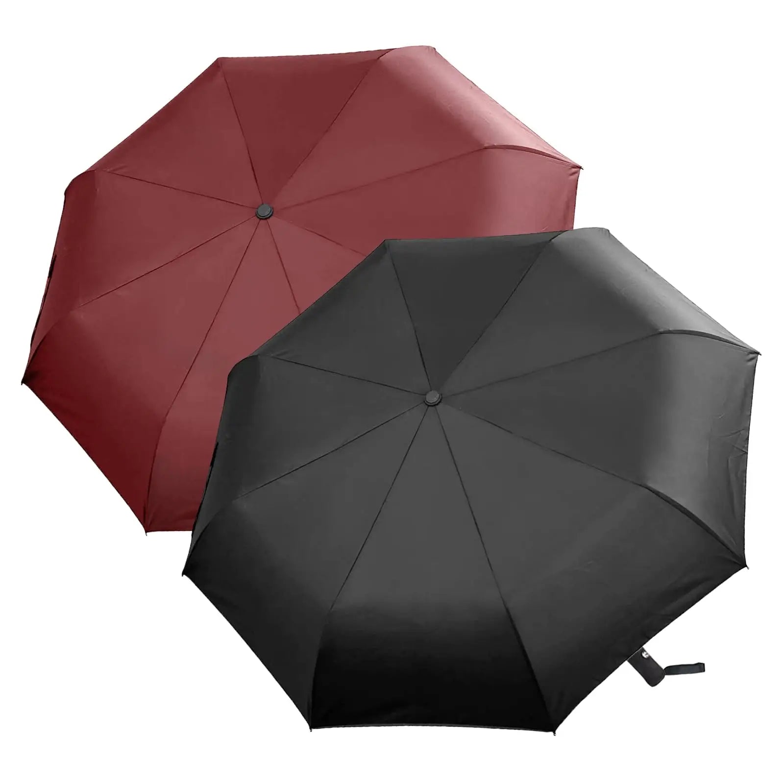 12 Bone Black Glue Fully Automatic Umbrella - Thick Durable Keel Three-Fold UV Resistant Folding Design for Protection And Style Oasis Select