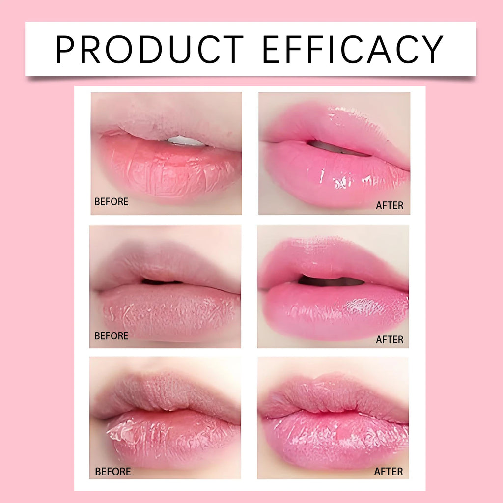 Eelhope Color Changing Lip Oil Pink Lip Serum Long Lasting Moisturizing Quick Drying Easy to Reduce Lip Lines Remove Dark Care Oasis Select