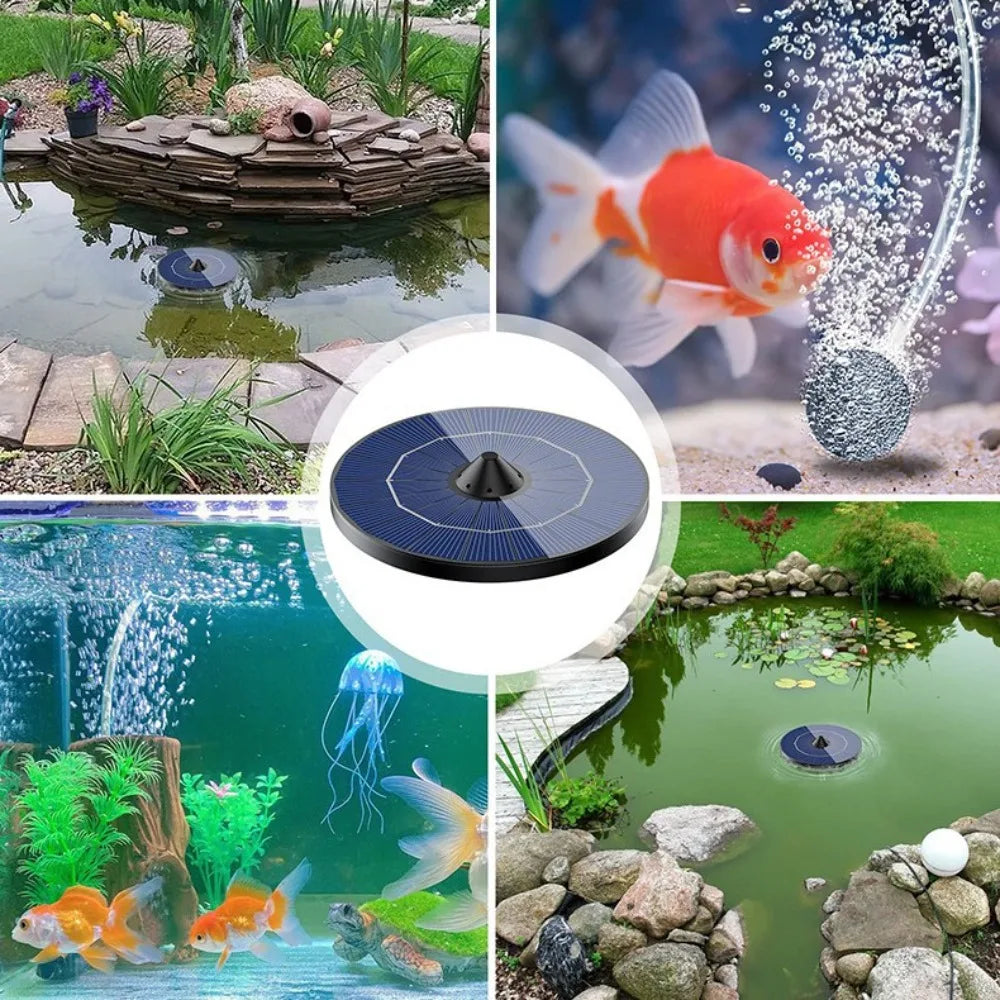 2.5W Pond Air Pump, Floating Solar Aerator Oxygen Pump, Fish Tank Aquarium Fish Pond Solar Oxygenator, Improve Pond Circulation Oasis Select