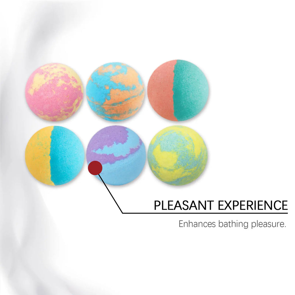 Christmas Bath Ball Set Gentle Cleaning Skin Moisturizing Peeling Bath Ball with Essential Oils Lasting Fragrance Body Care Oasis Select
