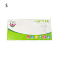 100Pcs Food Grade TPE Disposable Gloves Household Acid Work Safety Cleaning Gloves Transparent Non-Slip Latex Free Gloves Oasis Select Small