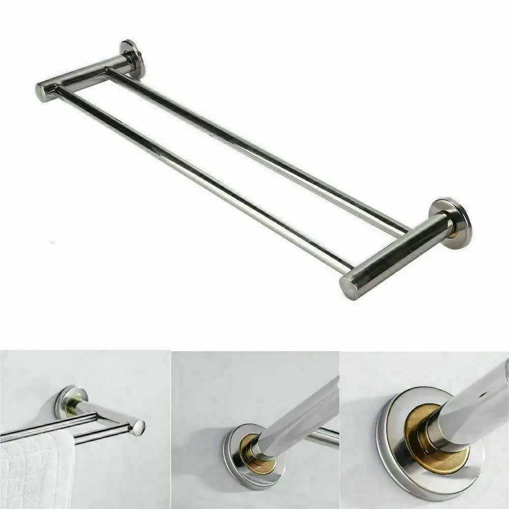 40/50cm Useful Toilet Hanger Holder Wall Mount Storage Shelf Towel Rack Bathroom Bar Clothes Holder Oasis Select