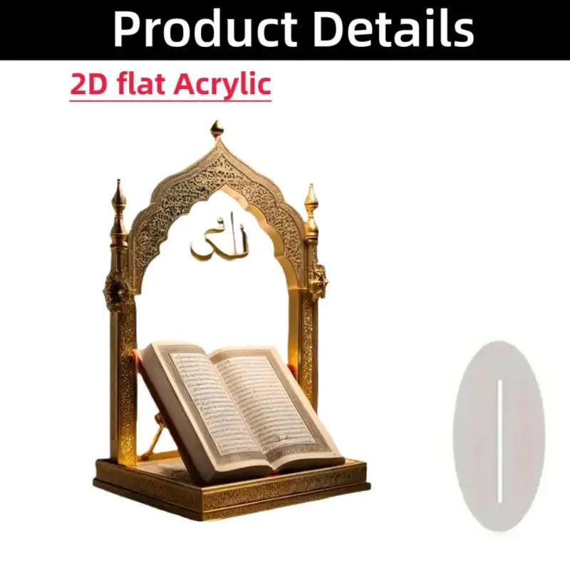 2D Acrylic Arabian Camel & Evil Eye Tree Desk Figurine