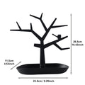Creative Tree Shaped Jewelry Display Rack, Desktop Key Holder, Earrings, Rings, Watches, Multifunctional Storage Hanging Rack Oasis Select black