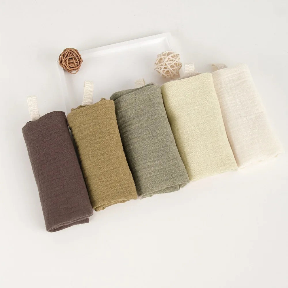 4-Layer Pure Cotton Baby Washcloth Soft Absorbent Square Towels Gauze