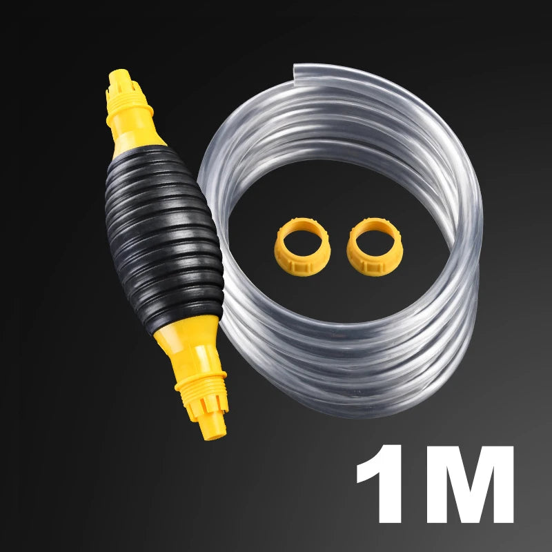 2M Hand Fuel Pump Car Fuel Tank Sucker Oil Transfer Fuel Pump Petrol Diesel Liquid Manual Pump Syphon Fuel Saver ForGas Gasoline Oasis Select 1M