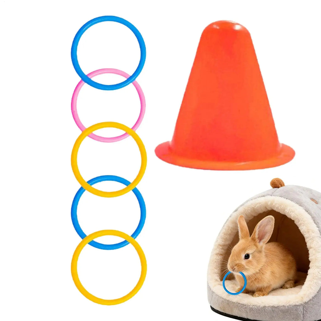 bunny Ferrule Toy Interactive Training Chew Toy Random Ice Cream Cone Shaped Pet bunny Ferrule Toy To Relieve Boredom Toys Oasis Select
