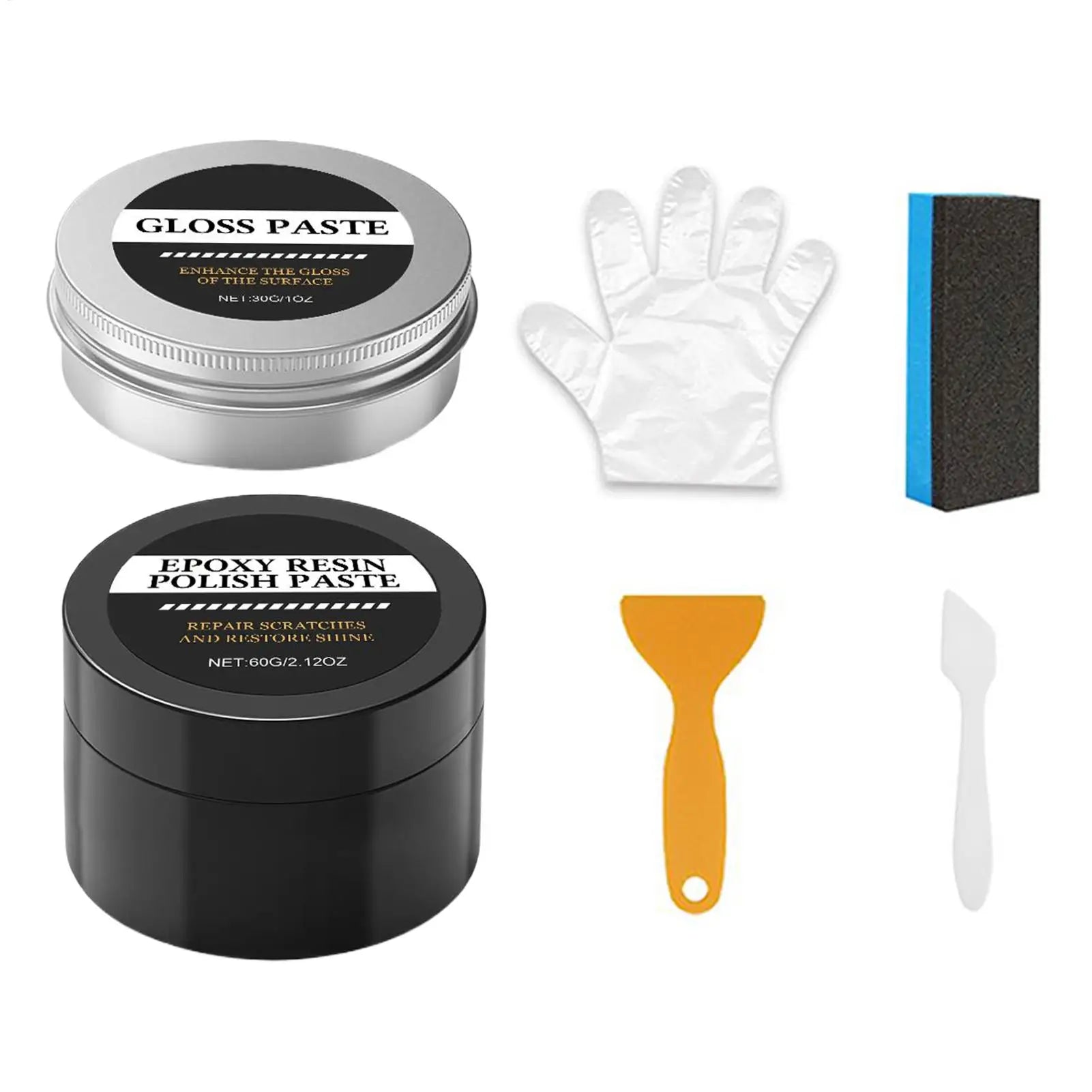 Epoxy Polishing Kit Luster Restoration Cream Epoxy Scratch Polishing Compound for Homeowners Beginners Art Projects Table Oasis Select