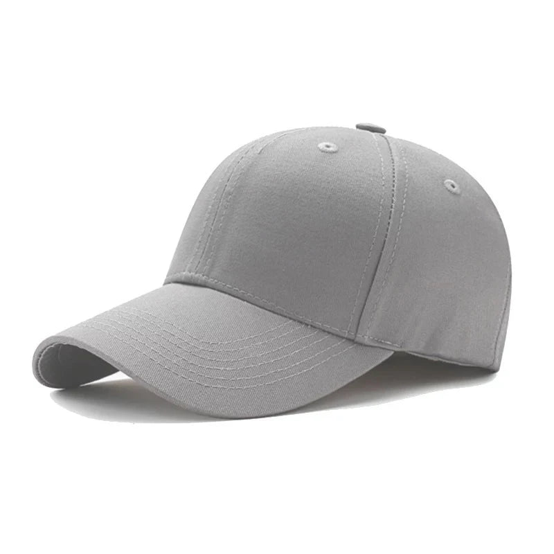 Simple Solid Color Unisex Hat Plain Curved Sun Visor Hat Outdoor Dustproof Baseball Cap Adjustable Leisure Caps Men Women Oasis Select Gray